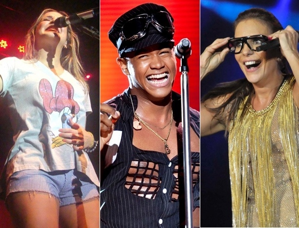 Photo Rio News, Divulgação e João Alvarez/UOL Claudia Leitte, Leo Santana e Ivete Sangalo: quem vai emplacar o hit do Carnaval 2012? Vote na enquete