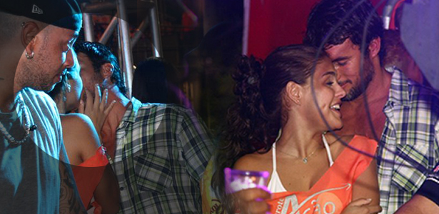 Paloma Bernardi e Daniel Bueno se beijam em camarote do Carnaval de Salvador (5/3/2011)
