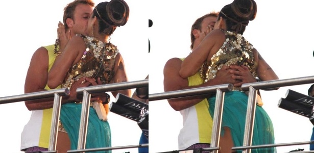 Cássio Reis rouba um beijo de Alinne Rosa no último dia de Carnaval em Salvador - Coperphoto